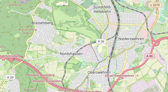 physical therapy on map