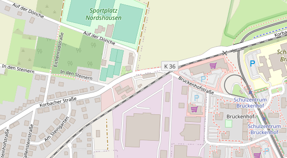 Physiotherapie auf Satellitenbild