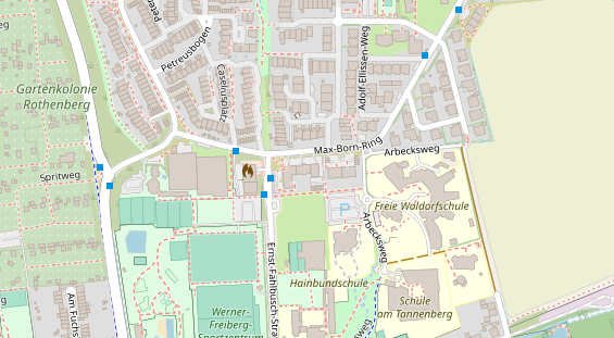 Physiotherapie auf Satellitenbild