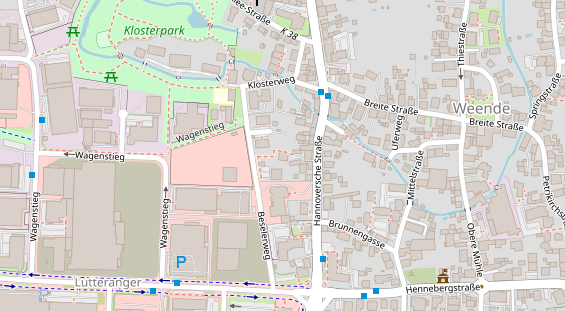 Physiotherapie auf Satellitenbild