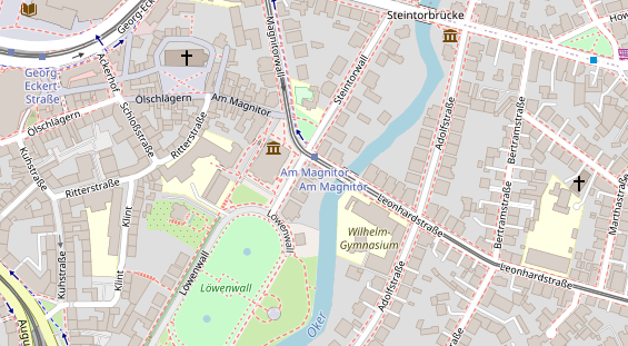 Physiotherapie auf Satellitenbild