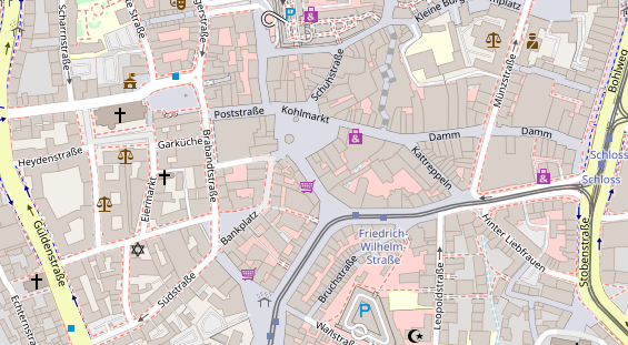 Physiotherapie auf Satellitenbild