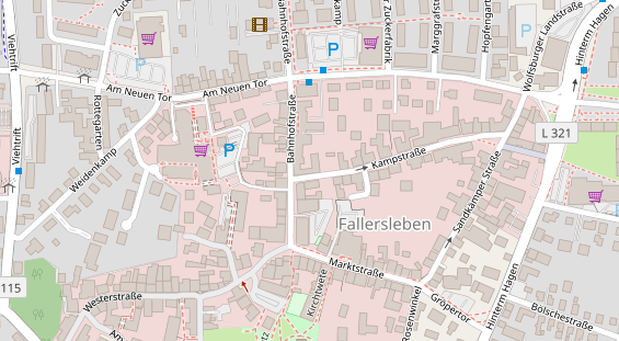 Physiotherapie auf Satellitenbild