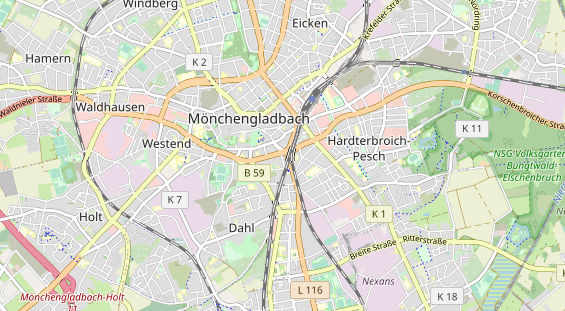 physical therapy on map