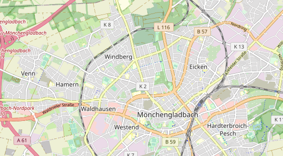 physical therapy on map