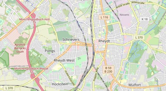 physical therapy on map