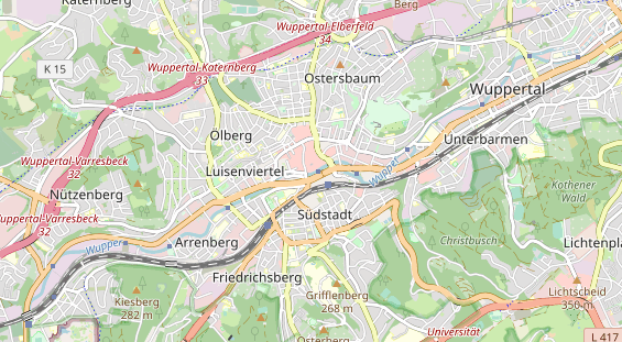 physical therapy on map