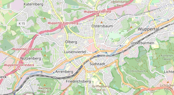 physical therapy on map