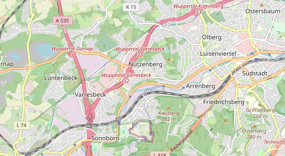 physical therapy on map