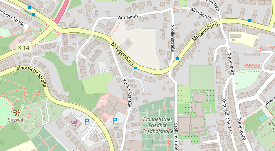 Physiotherapie auf Satellitenbild