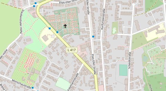 Physiotherapie auf Satellitenbild