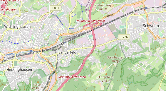 physical therapy on map