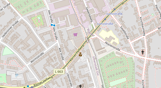 Physiotherapie auf Satellitenbild