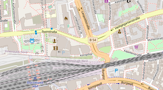 Physiotherapie auf Satellitenbild