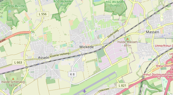 physical therapy on map