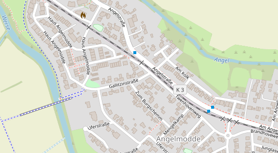 Physiotherapie auf Satellitenbild