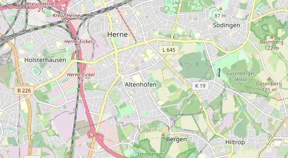 physical therapy on map
