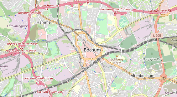 physical therapy on map