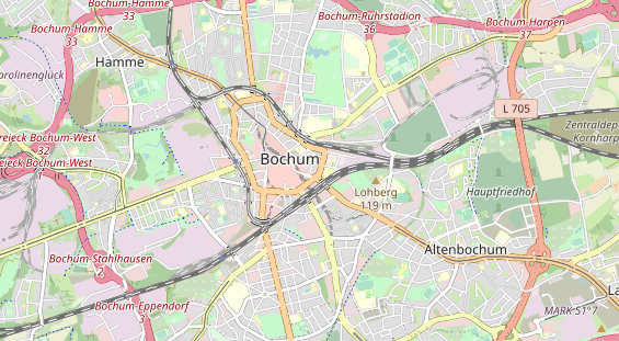 physical therapy on map