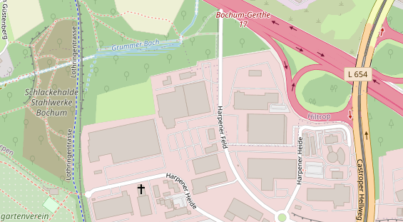 Physiotherapie auf Satellitenbild