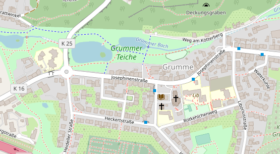 Physiotherapie auf Satellitenbild