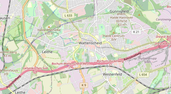 physical therapy on map