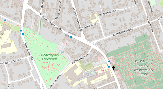 Physiotherapie auf Satellitenbild