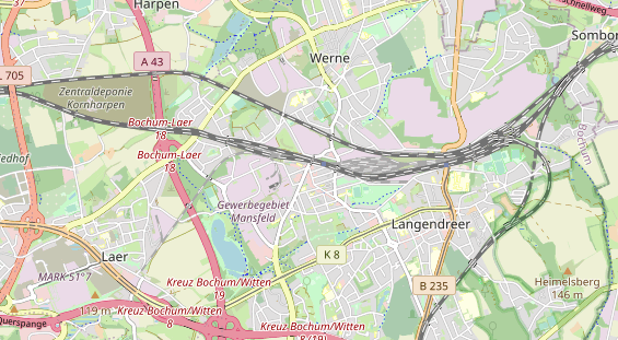 physical therapy on map