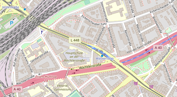 Physiotherapie auf Satellitenbild