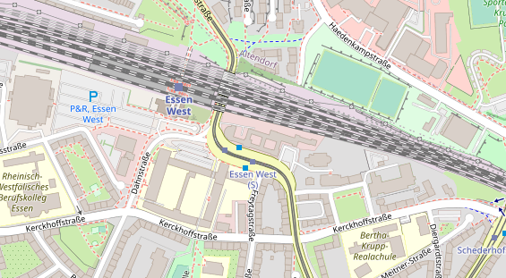 Physiotherapie auf Satellitenbild