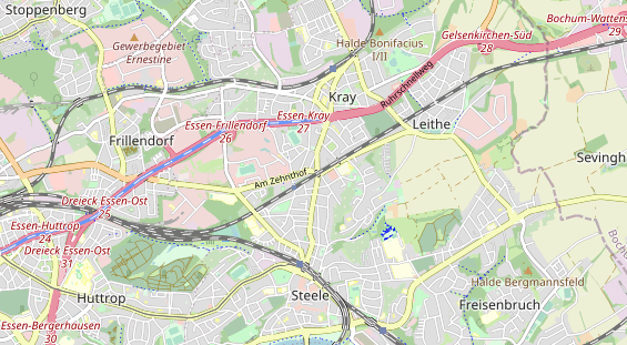 physical therapy on map