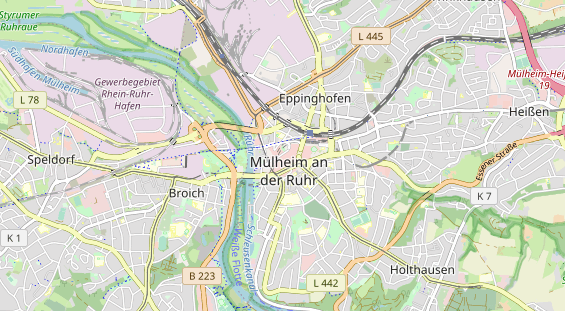 physical therapy on map