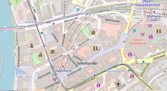 Physiotherapie auf Satellitenbild