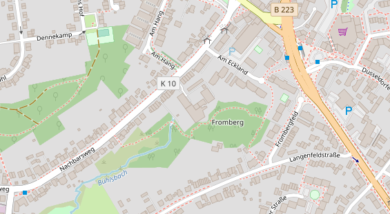 Physiotherapie auf Satellitenbild