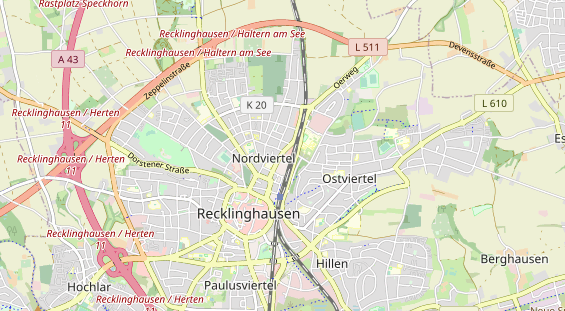 physical therapy on map