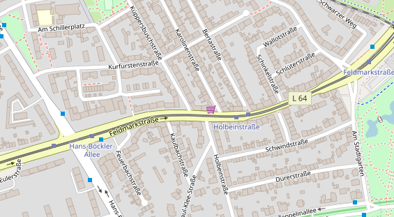 Physiotherapie auf Satellitenbild