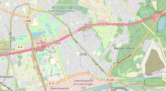 physical therapy on map