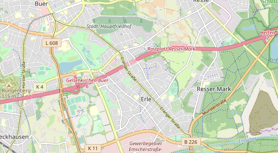 physical therapy on map