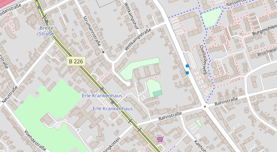 Physiotherapie auf Satellitenbild