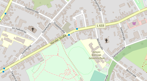 Physiotherapie auf Satellitenbild