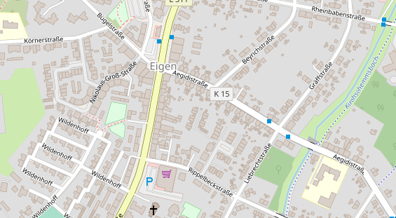 Physiotherapie auf Satellitenbild