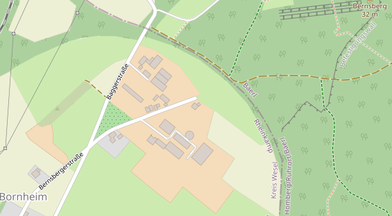 Physiotherapie auf Satellitenbild