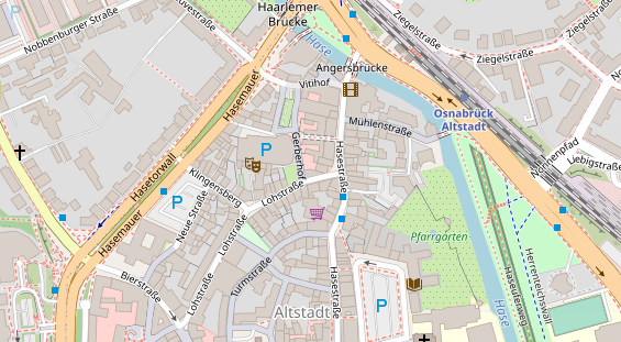 Physiotherapie auf Satellitenbild