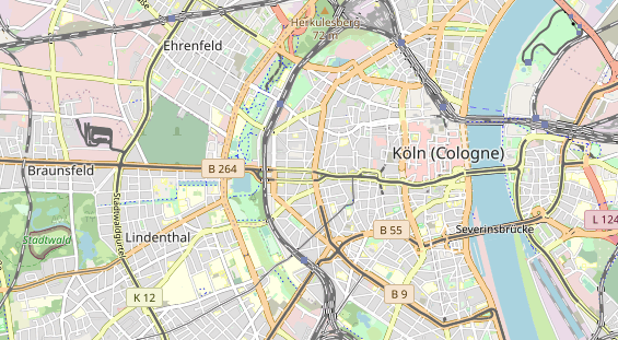 physical therapy on map