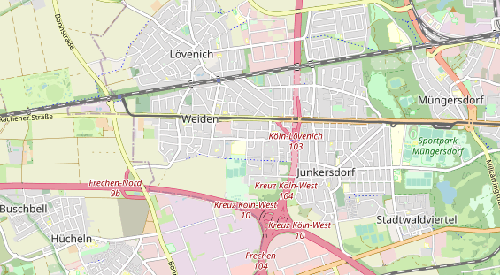 physical therapy on map