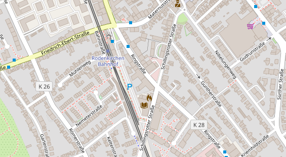 Physiotherapie auf Satellitenbild