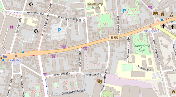 Physiotherapie auf Satellitenbild