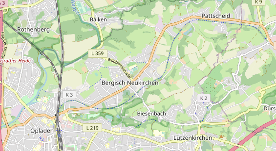 physical therapy on map