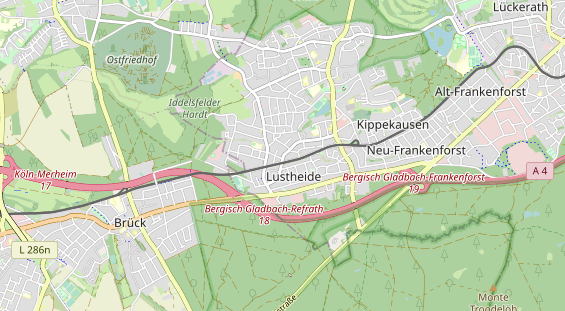 physical therapy on map