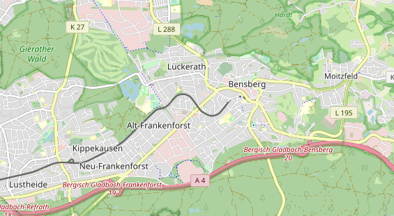 physical therapy on map